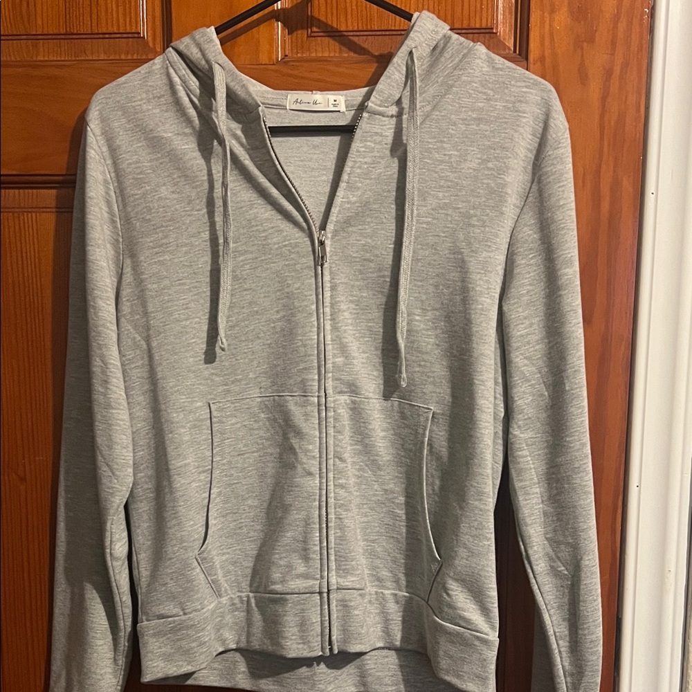 Women’s Gray Zip-Up Hoodie